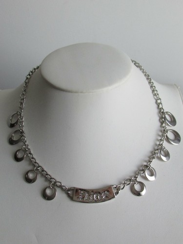 Collier dior métal argenté - dior,