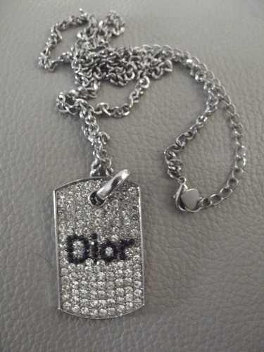 Collier dior plaque métal - dior,